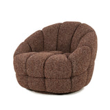 Fauteuil Tina – stof & hout rood flou
