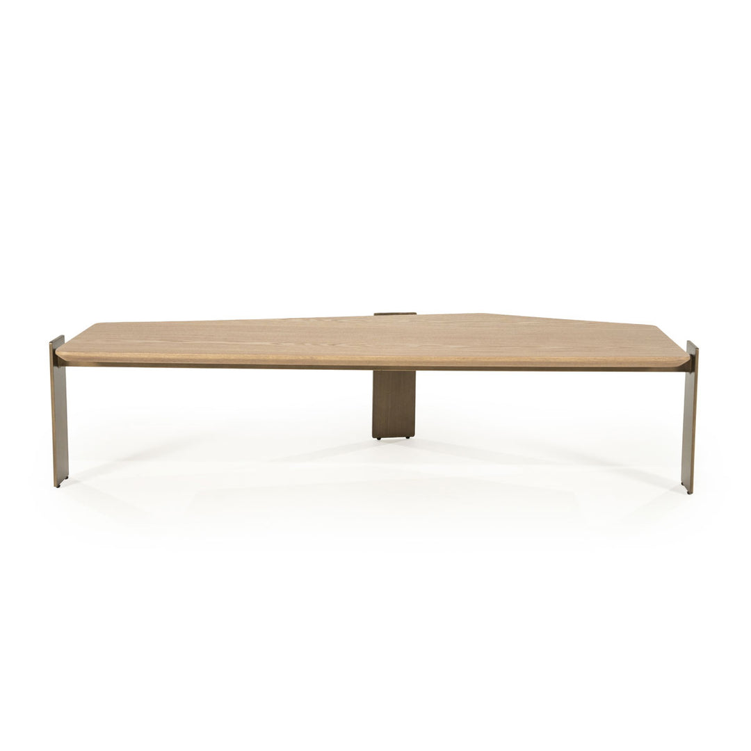 Salontafel Robert – essenhout & ijzer bruin
