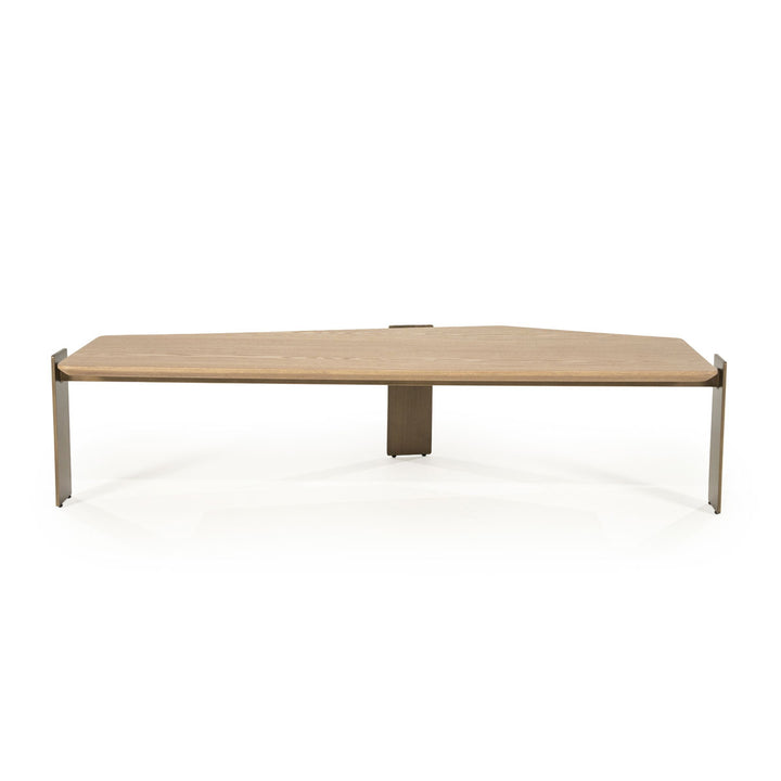 Salontafel Robert – essenhout & ijzer bruin