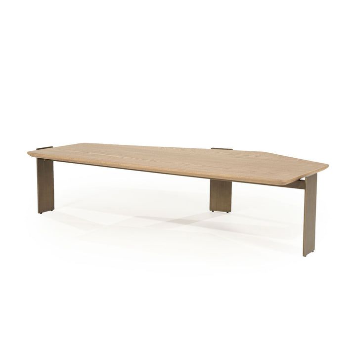 Salontafel Robert – essenhout & ijzer bruin