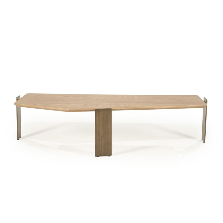 Salontafel Robert – essenhout & ijzer bruin
