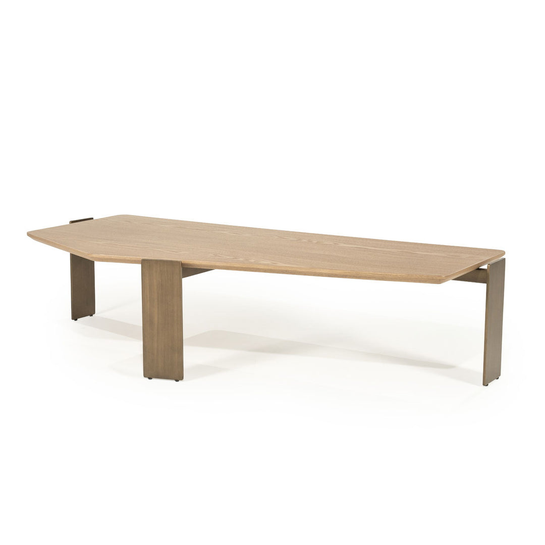 Salontafel Robert – essenhout & ijzer bruin