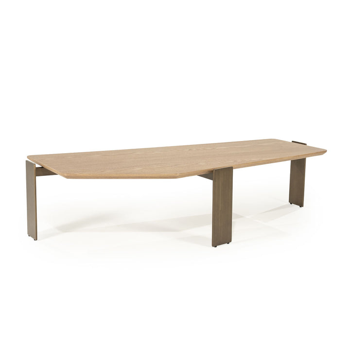 Salontafel Robert – essenhout & ijzer bruin