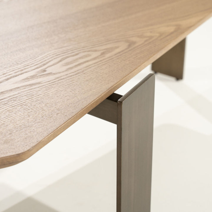 Salontafel Robert – essenhout & ijzer bruin