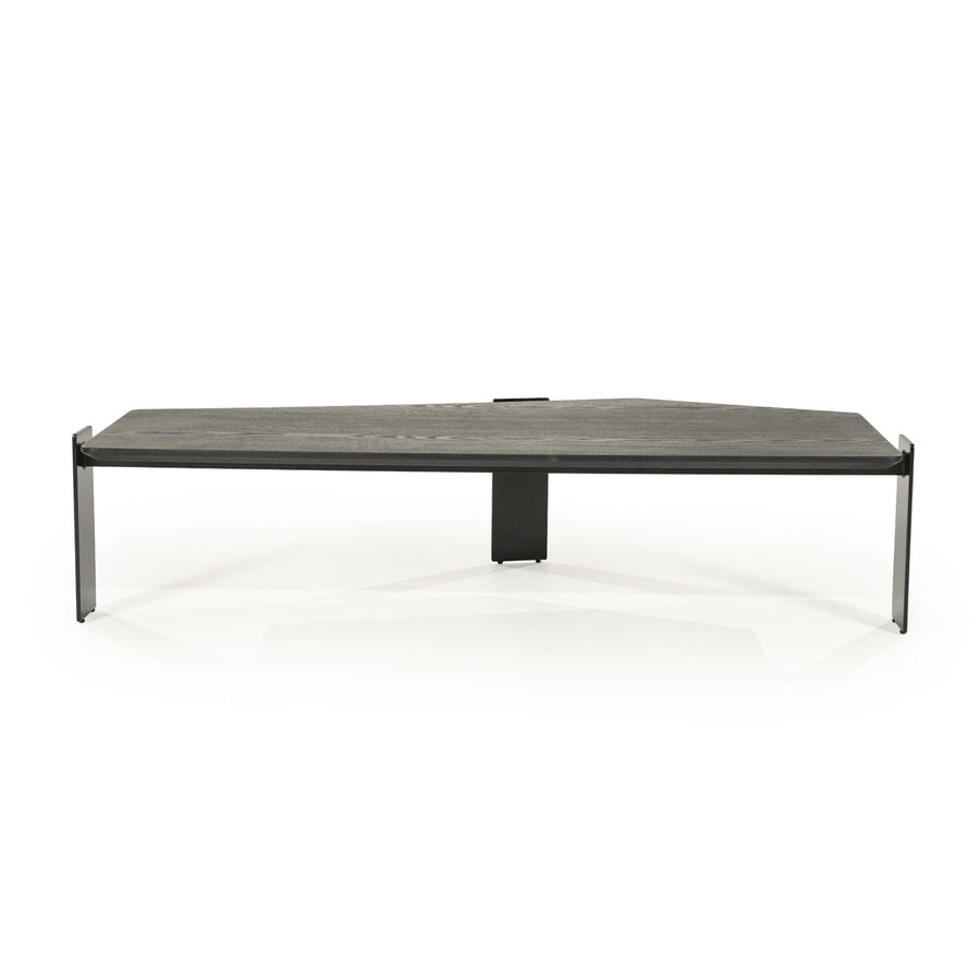 Salontafel Robert – essenhout & ijzer zwart