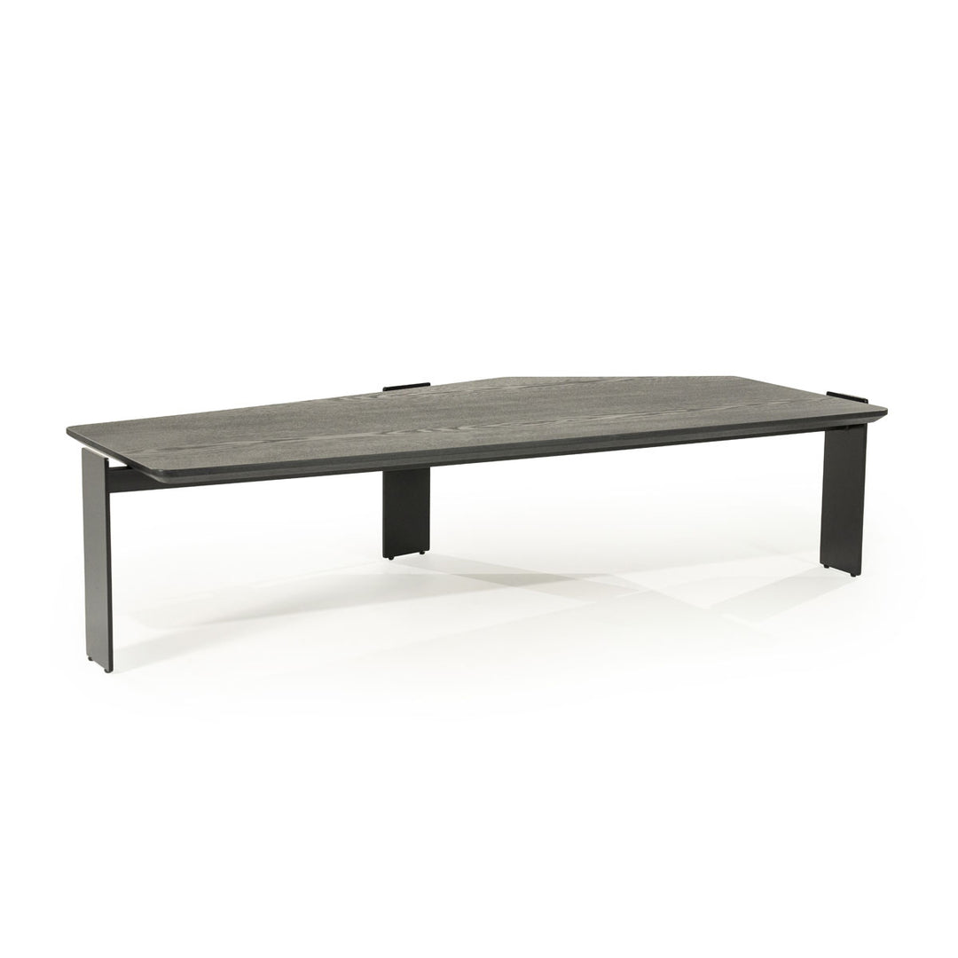 Salontafel Robert – essenhout & ijzer zwart