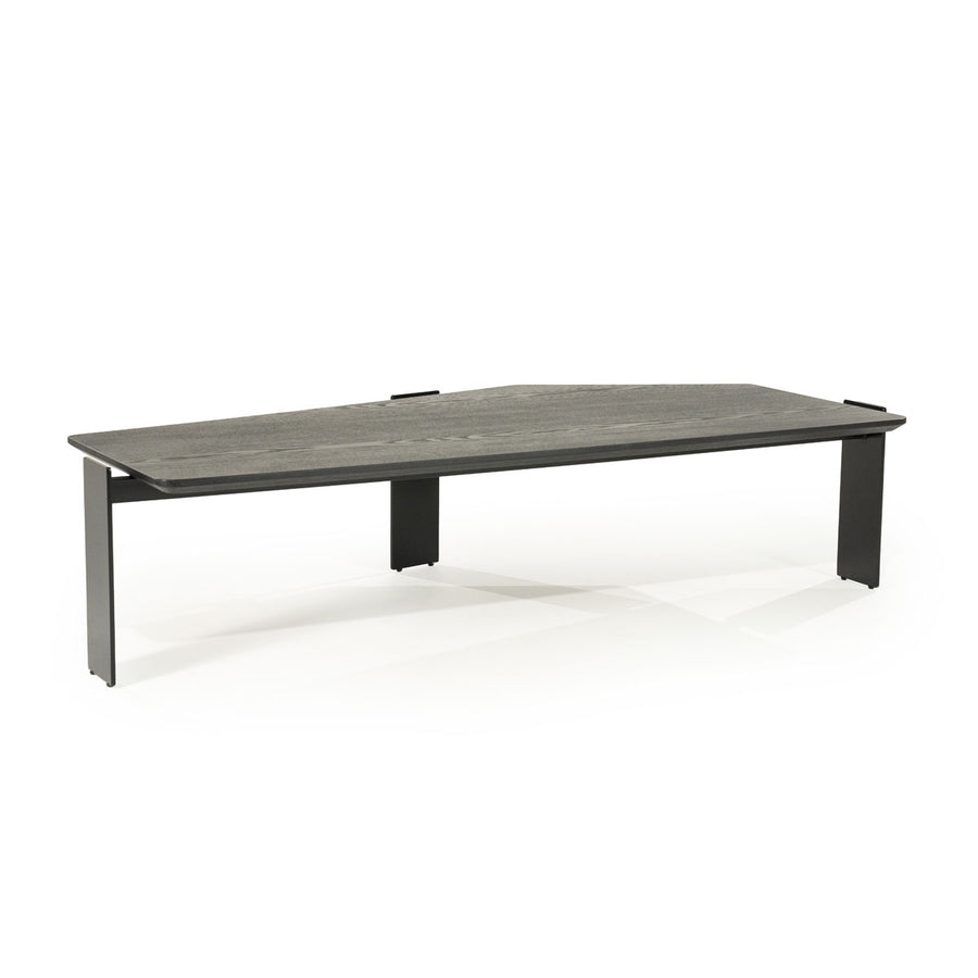 Salontafel Robert – essenhout & ijzer zwart