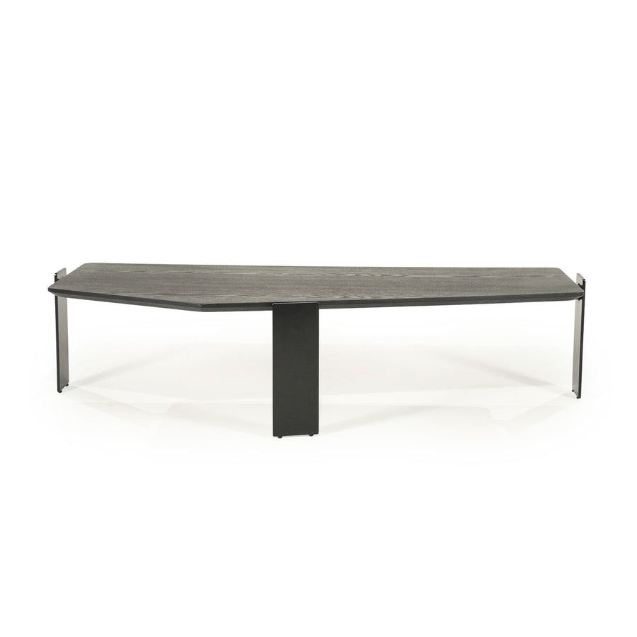 Salontafel Robert – essenhout & ijzer zwart