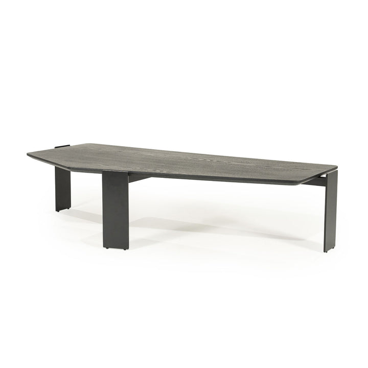 Salontafel Robert – essenhout & ijzer zwart