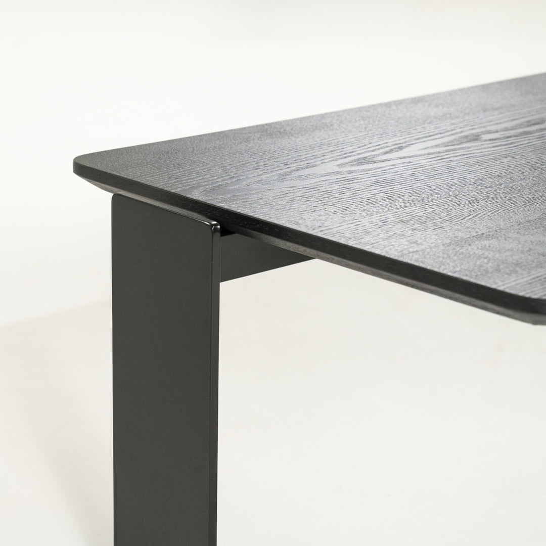 Salontafel Robert – essenhout & ijzer zwart