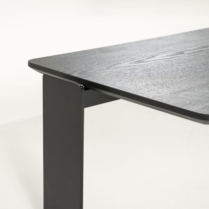 Salontafel Robert – essenhout & ijzer zwart