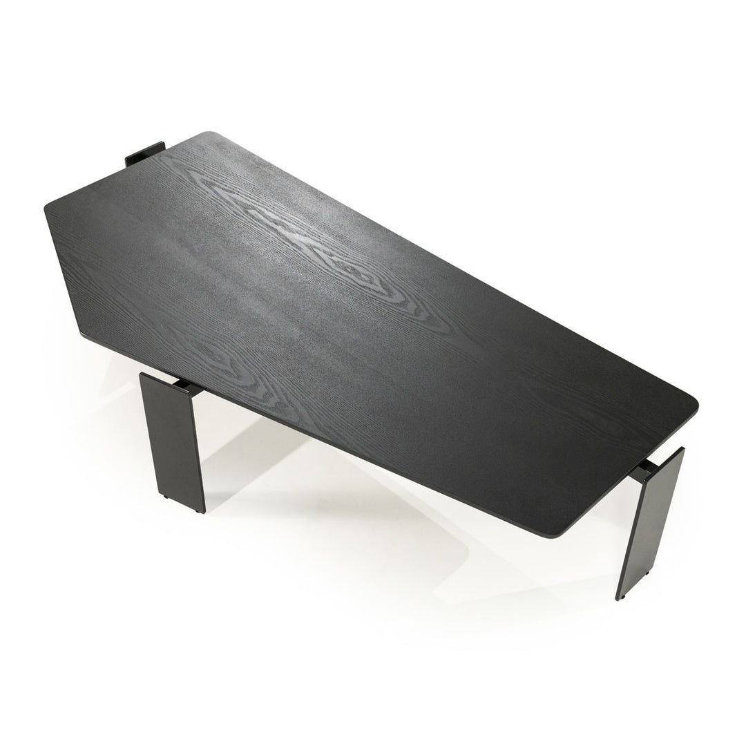 Salontafel Robert – essenhout & ijzer zwart