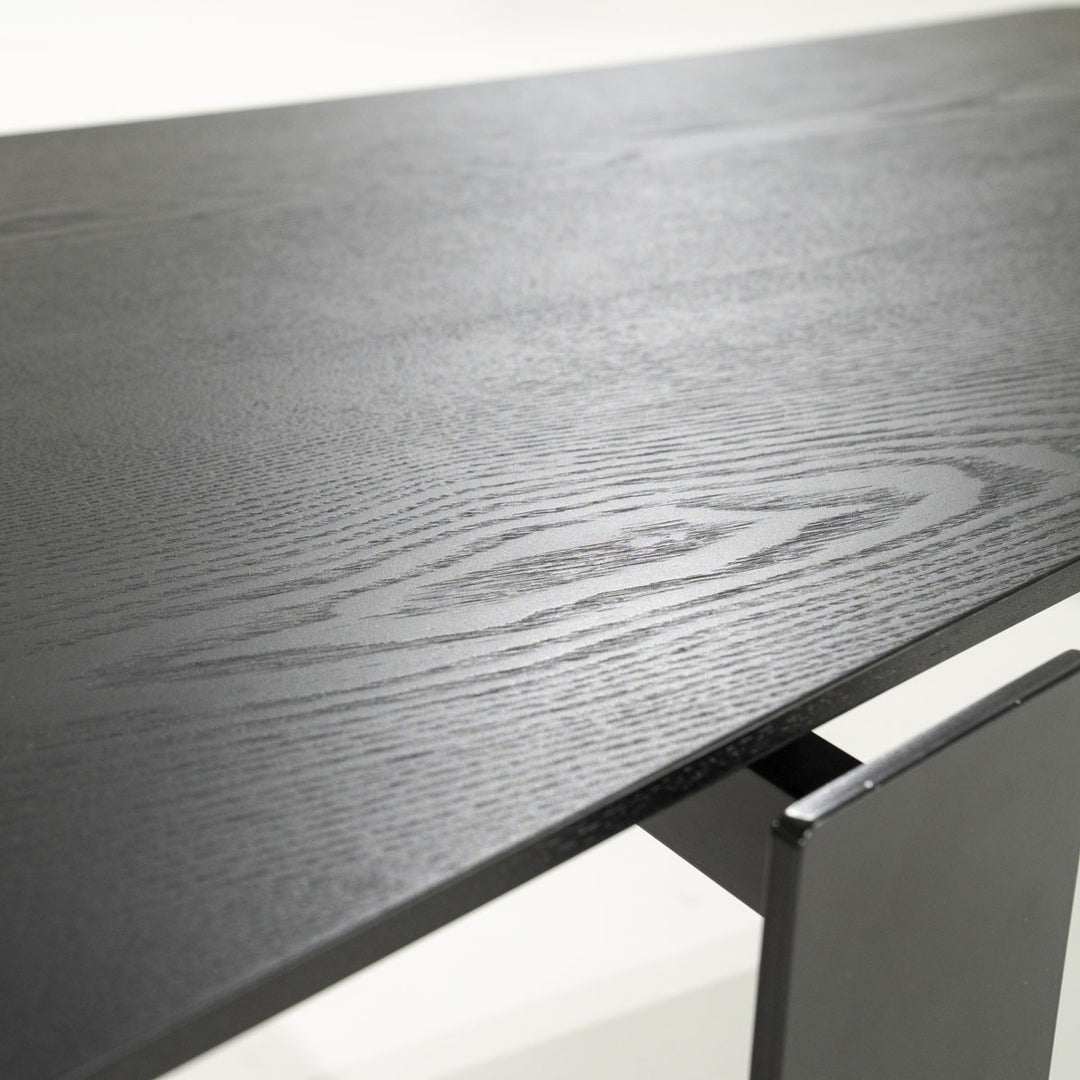 Salontafel Robert – essenhout & ijzer zwart