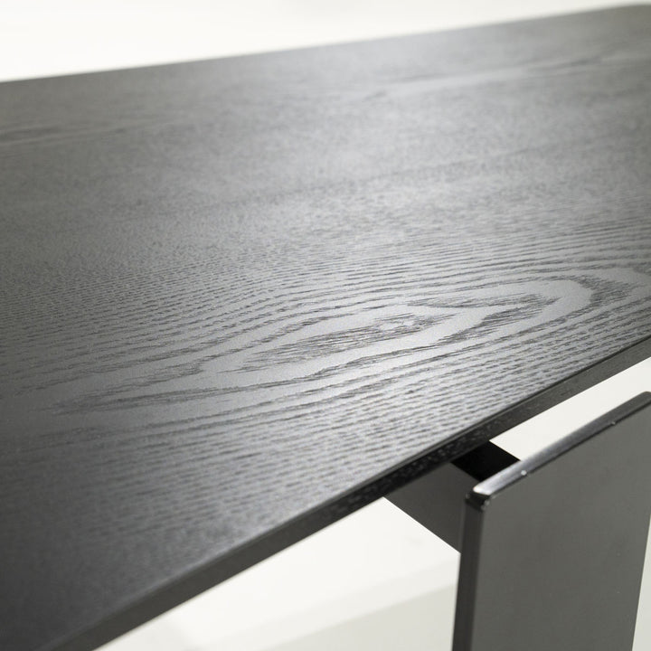 Salontafel Robert – essenhout & ijzer zwart