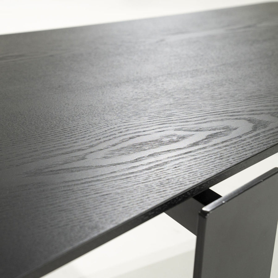 Salontafel Robert – essenhout & ijzer zwart