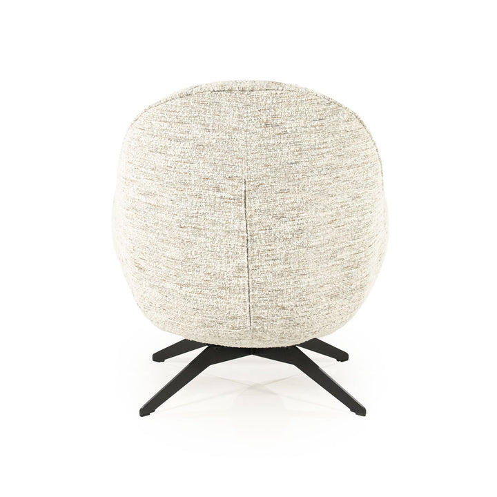 Fauteuil Ryan – stof & metaal beige zora
