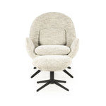 Fauteuil Ryan – stof & metaal beige zora
