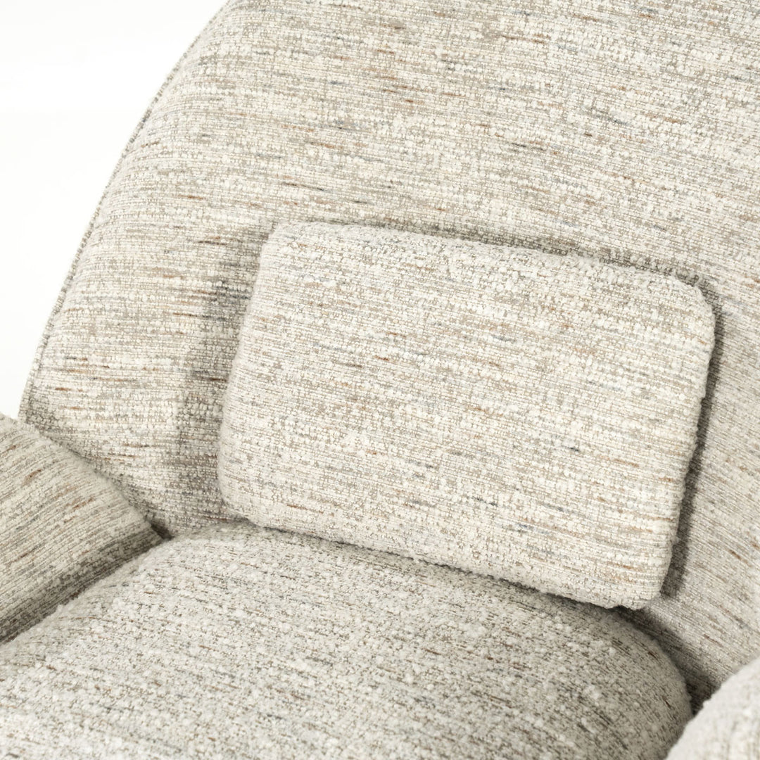 Fauteuil Ryan – stof & metaal beige zora