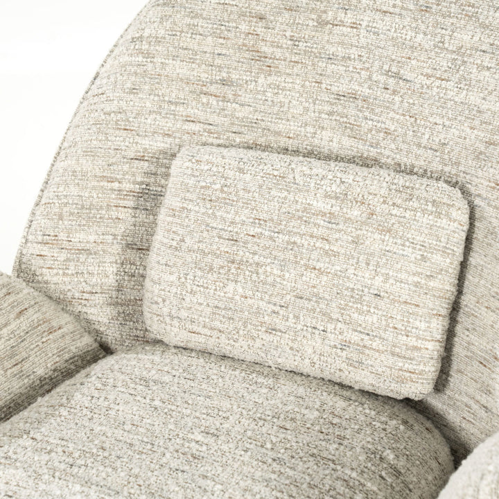 Fauteuil Ryan – stof & metaal beige zora