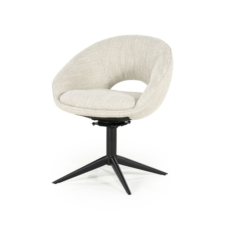 Stoel Nol – stof & metaal beige tova