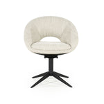 Stoel Nol – stof & metaal beige tova