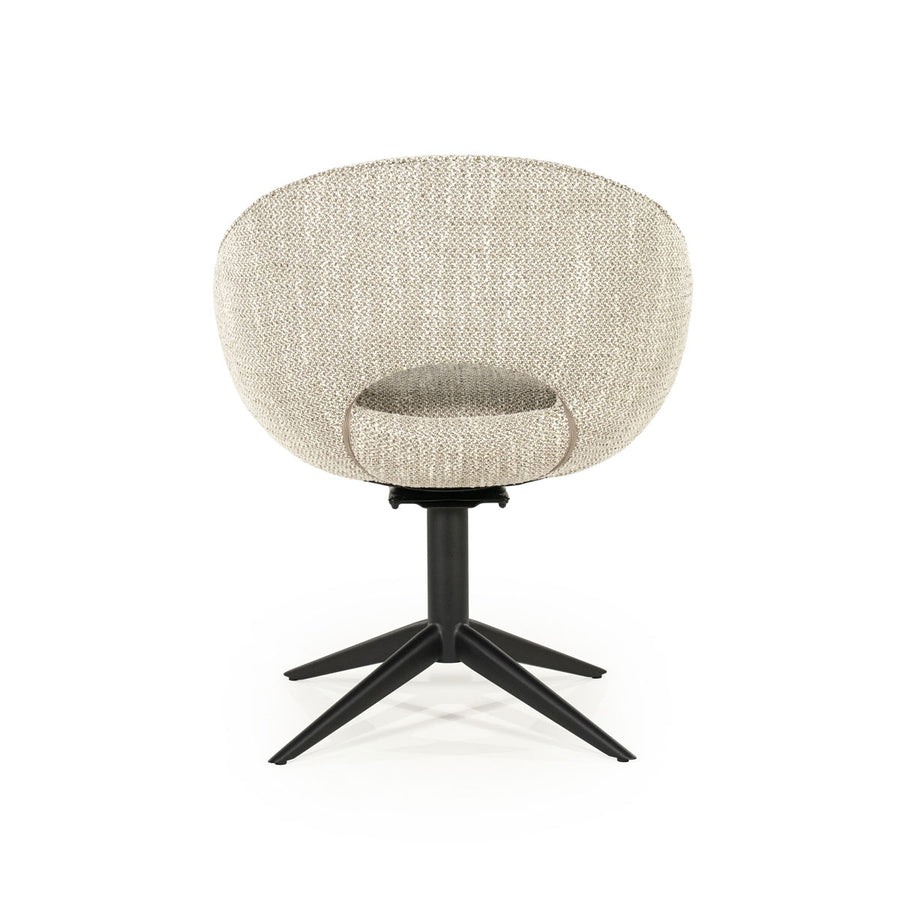 Stoel Nol – stof & metaal taupe tova