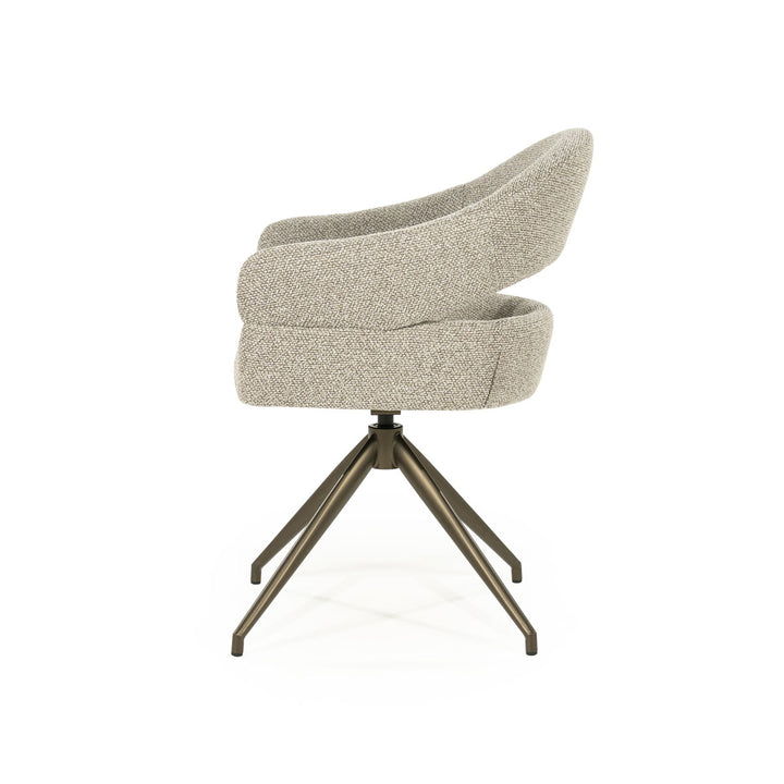 Stoel Hailey – stof taupe eira