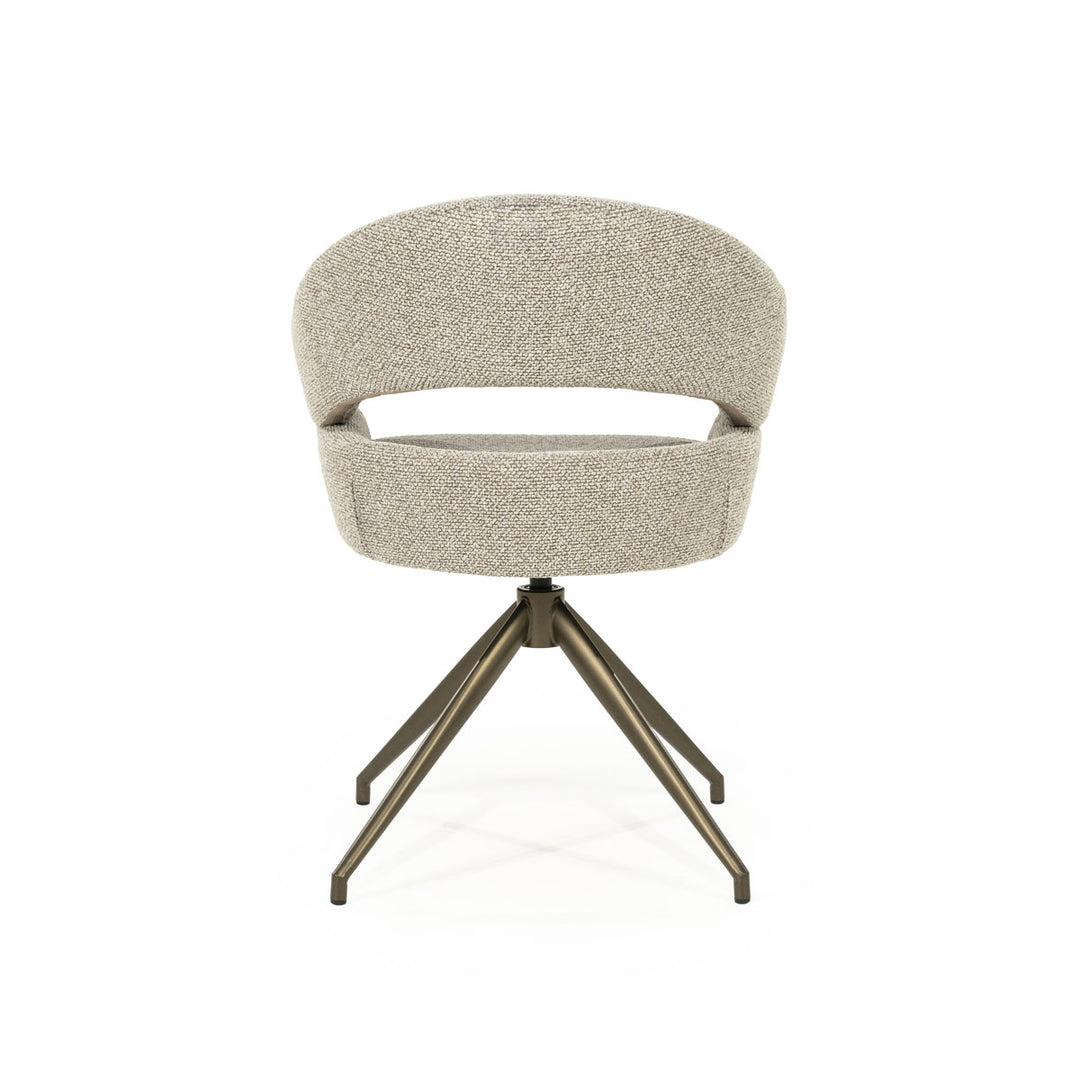 Stoel Hailey – stof taupe eira