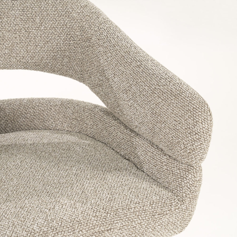 Stoel Hailey – stof taupe eira