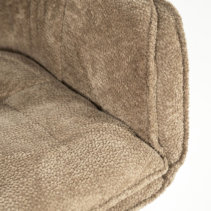 Stoel Hugo – stof taupe lyric