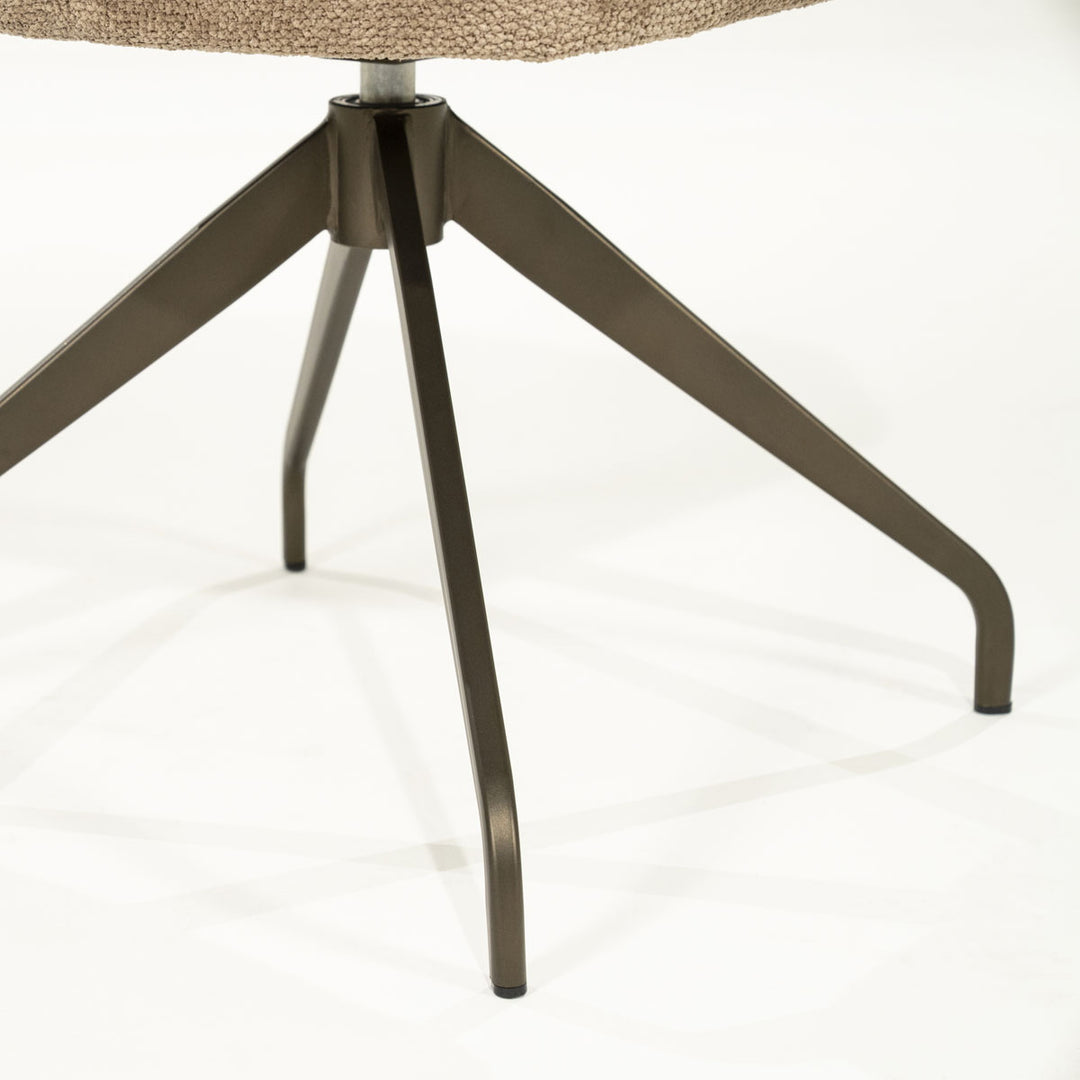 Stoel Hugo – stof taupe lyric