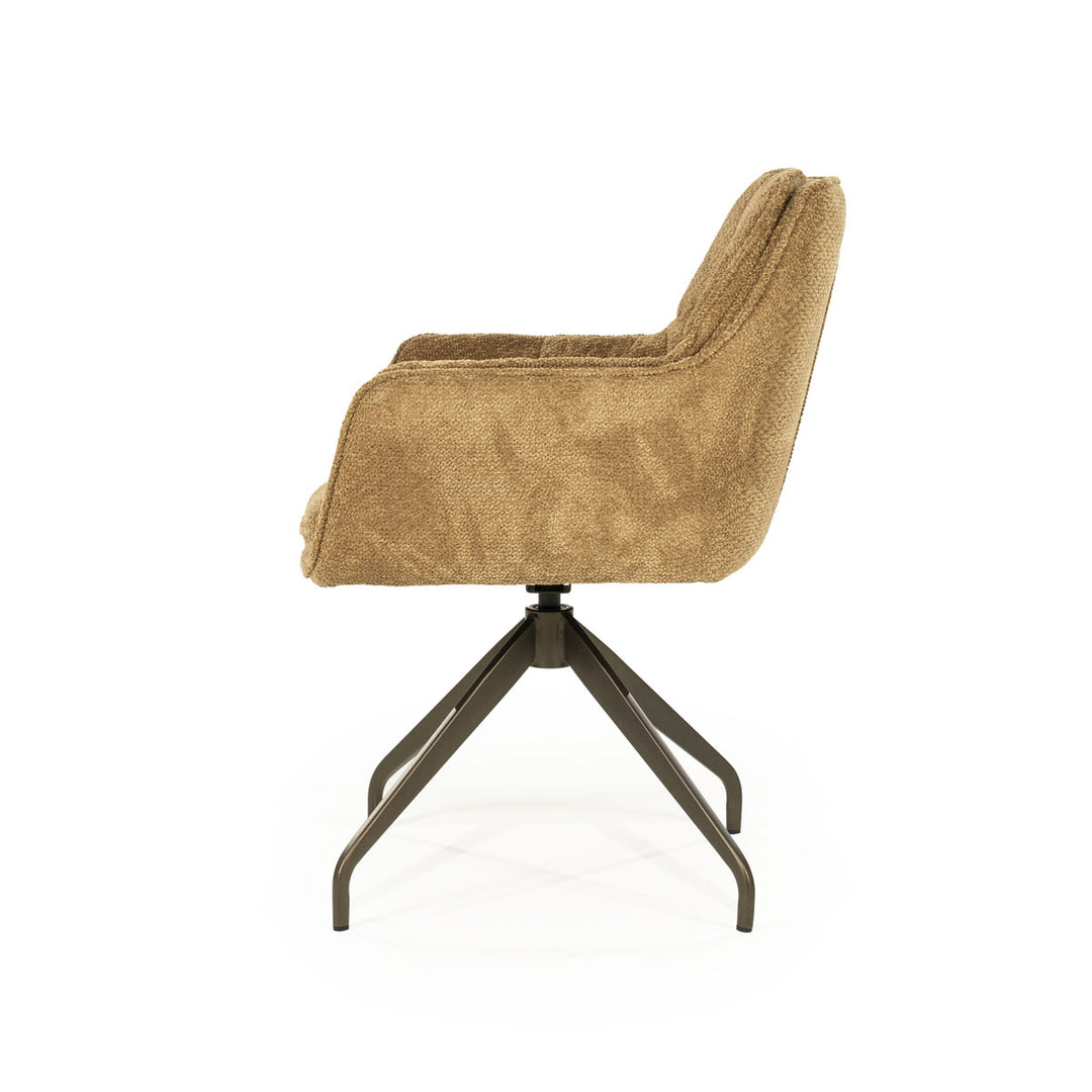 Stoel Hugo – stof mosterd lyric