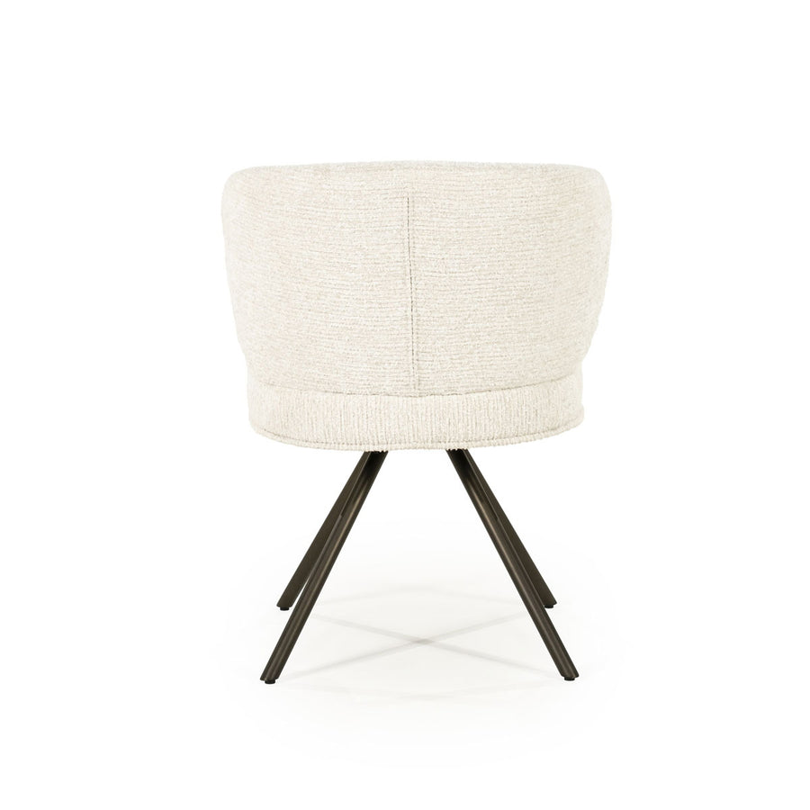 Stoel Jayson – stof & metaal beige blythe