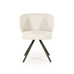Stoel Jayson – stof & metaal beige blythe