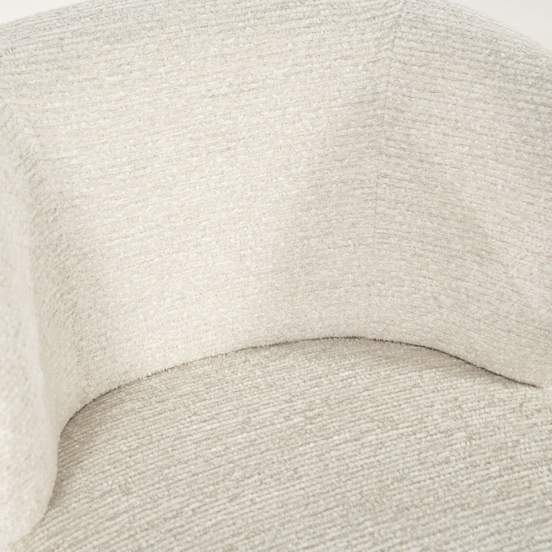 Stoel Jayson – stof & metaal beige blythe