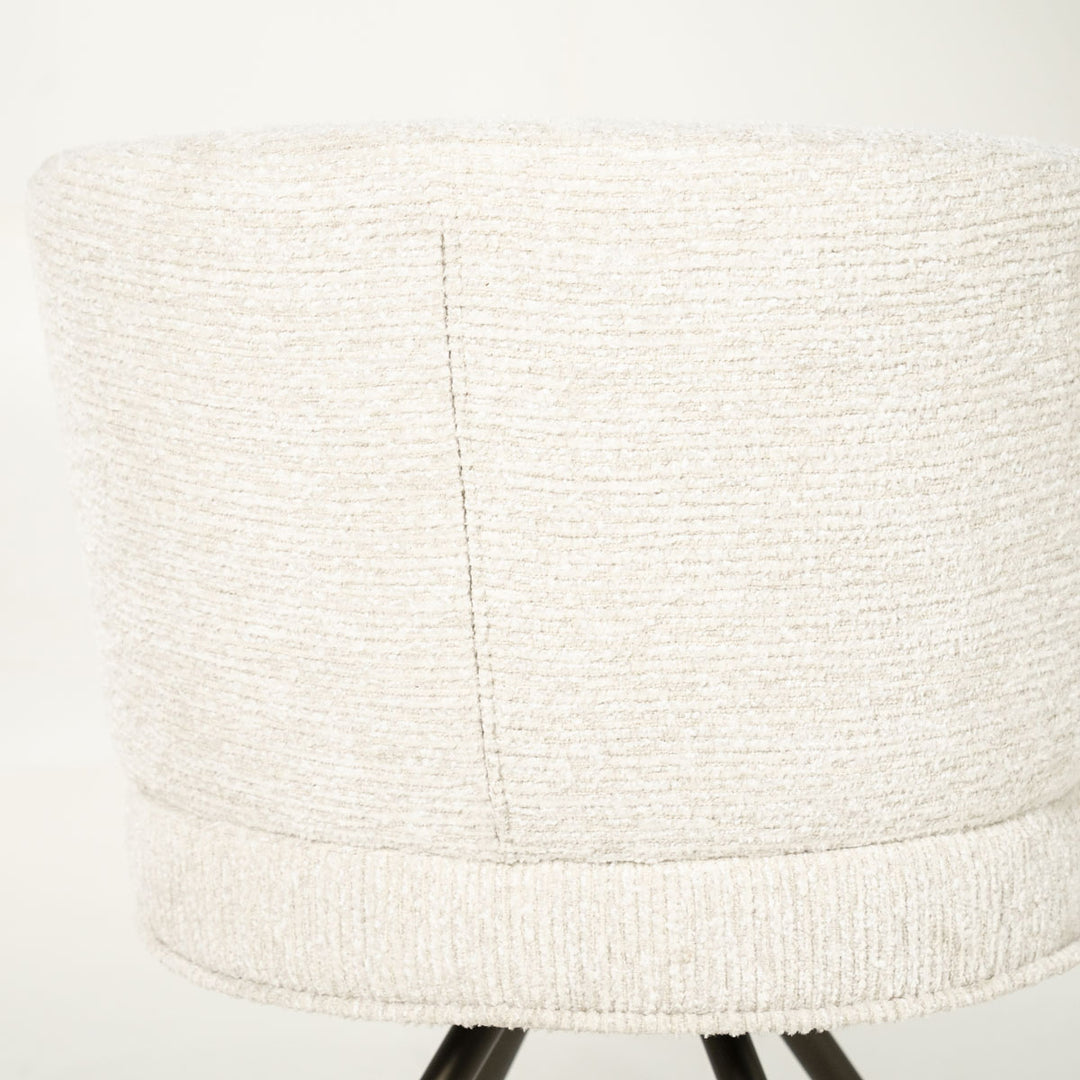 Stoel Jayson – stof & metaal beige blythe