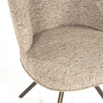 Stoel Jayson – stof & metaal taupe blythe