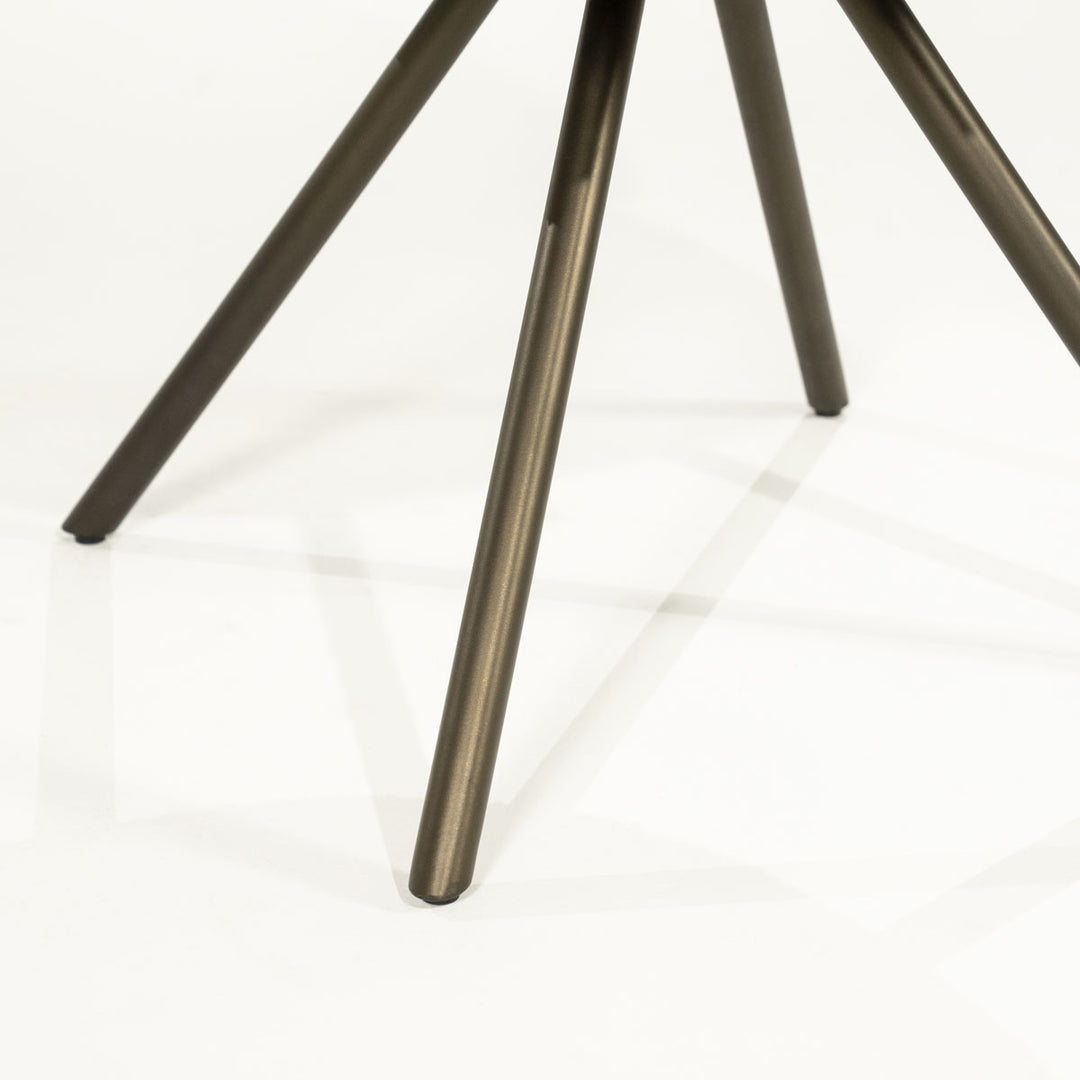 Stoel Jayson – stof & metaal taupe blythe