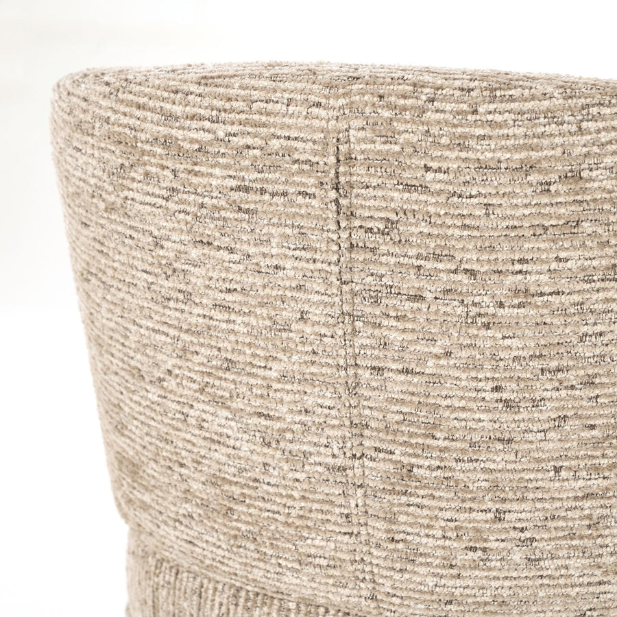 Stoel Jayson – stof & metaal taupe blythe