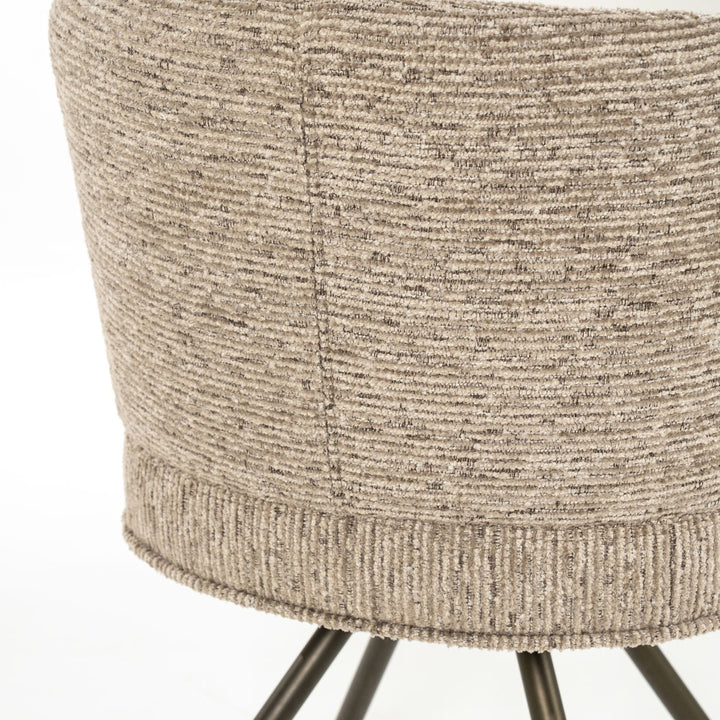 Stoel Jayson – stof & metaal bruin blythe