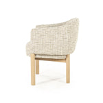Stoel Micha – stof & hout beige nori