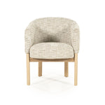 Stoel Micha – stof & hout beige nori
