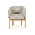 Stoel Micha – stof & hout taupe nori