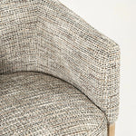 Stoel Micha – stof & hout taupe nori