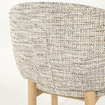Stoel Micha – stof & hout taupe nori