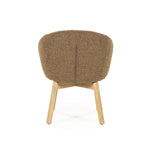 Stoel Livia – stof & hout bruin hush