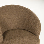 Stoel Livia – stof & hout bruin hush