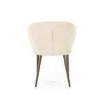 Stoel Mateo – stof & metaal beige niata