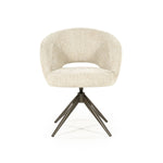 Stoel Alissa – stof & metaal beige oro