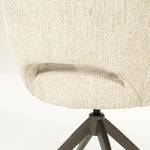 Stoel Alissa – stof & metaal beige oro